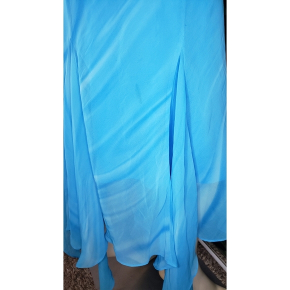 Formal marbled print halter dress size 9/10 - Picture 12 of 13